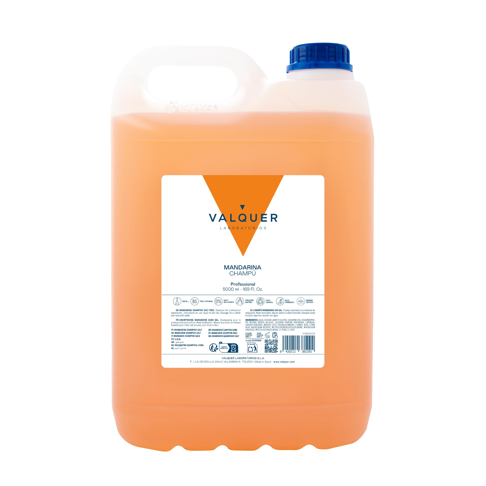 Válquer Mandarin Salt-free Shampoo - 5000ml