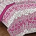 Dream Factory Safari Girl Leopard Ultra Soft Microfiber Comforter Set, Pink, Full