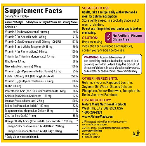 Nature Made Prenatal + DHA Softgels - Image 5