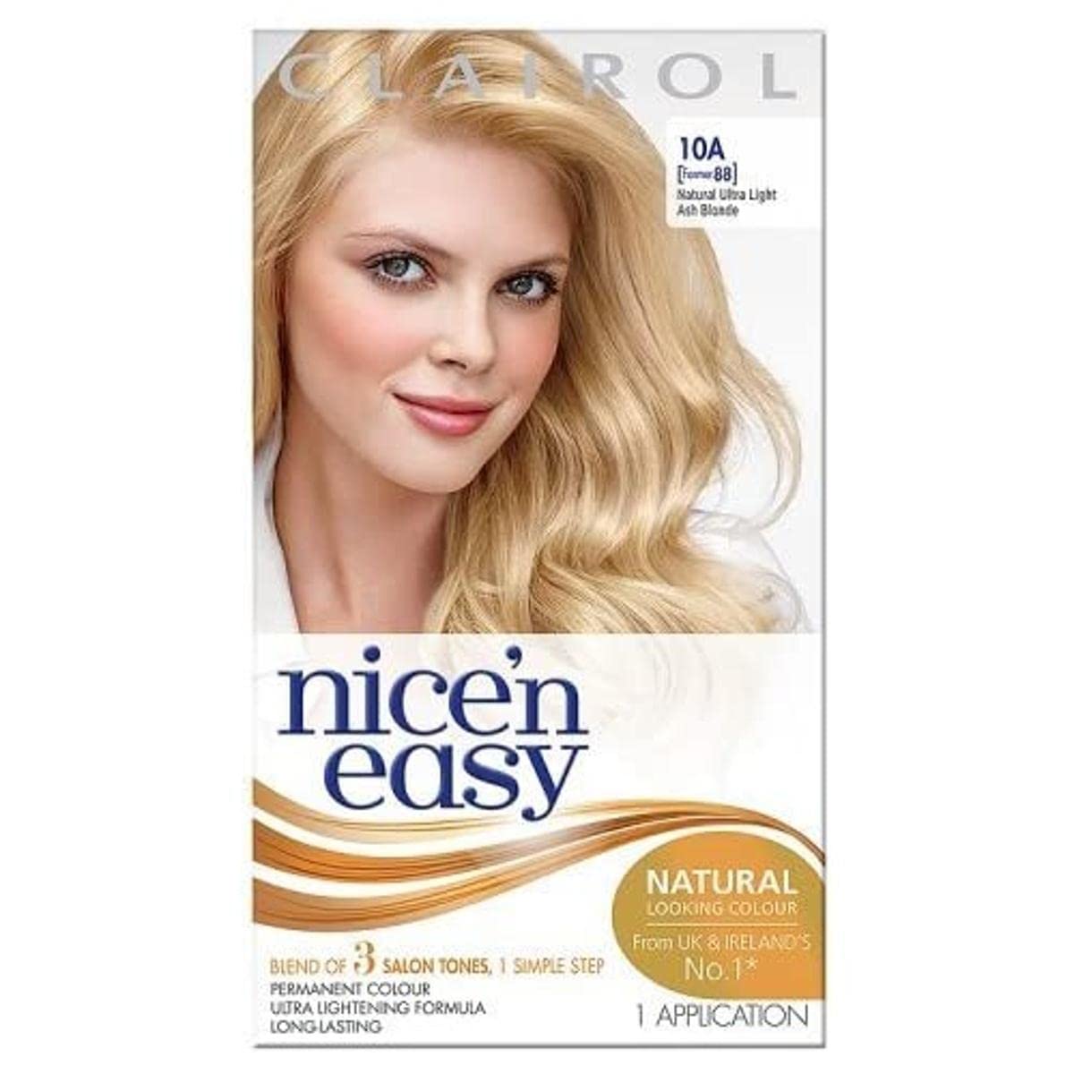 Clairol Nice'n Easy Permanent Hair Dye 88/10A Natural Ultra Light Ash Blonde