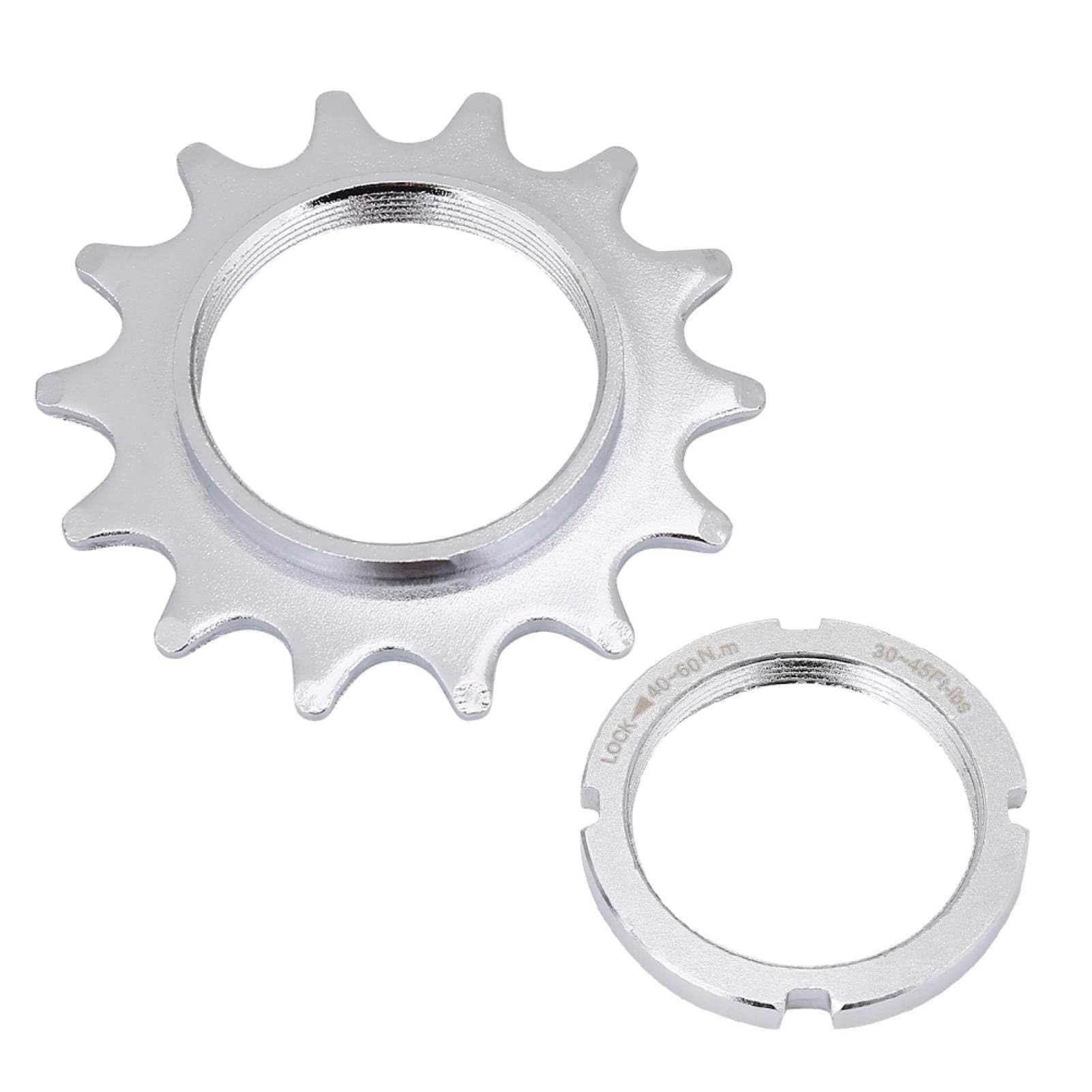 Agatige Bike Freewheel, One Speed Bike Freewheel Steel Sprocket Single Speeds Freewheel Flywheel Sprockets Parts Single Speed Cycling Replacement Parts for Fixed Gear Bike Bicycle (16T)
