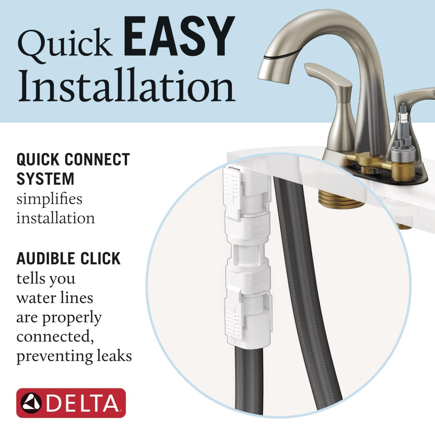 Delta Faucet Broadmoor Pull Down Bathroom Faucet Brushed Nickel, Bathroom Faucet, Bathroom Sink Faucet with Pull Down Sprayer, Centerset Bathroom Faucet with Magnetic Docking, Stainless 25765LF-SSPD