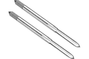 uxcell 2pcs Hand Bottom Tap #4-48 UNF 2B Thread Bottoming Style Threading Taps High Speed Steel HSS6542 Straight Flutes Screw