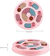 SUOXU Puzzle Feeder Toy for Dogs Pink 24cm Interactive Treat Dispenser view 3