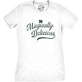 Womens Saint Patricks Day T Shirts Funny Shenanigans Clover Graphic Tees for Women