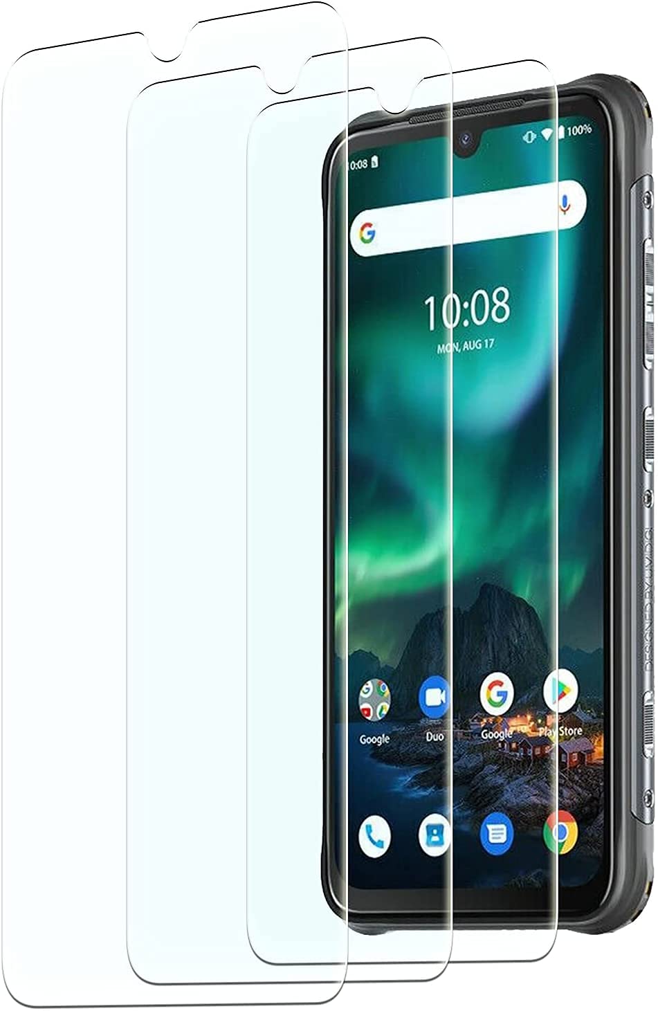 Kelolin [Pack of 3] Tempered Glass Screen Protector for Umidigi Bison, 9H Hardness, Anti-Scratch, Anti-Bubble, HD Clear Screen Protector Compatible with Umidi Bison