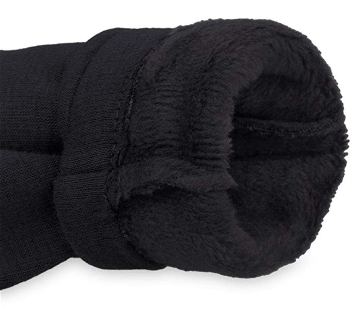 A-Rainbow Black Winter Warm Touch Screen Gloves for Women Lined Thick Texting Fleece Mittens