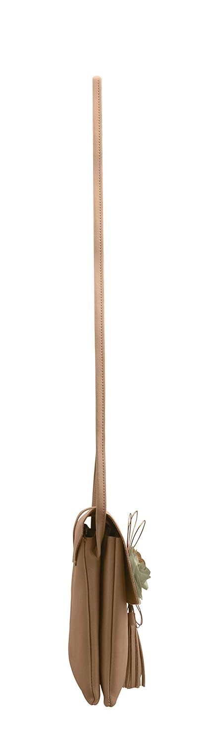 tap fashion fancy stylish party wear women's sling bag with 3d rose flower