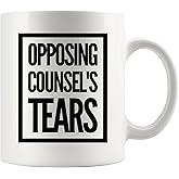 Panvola Opposing Counsel's Tears Lawyer Law Student Teacher Attorney Ceramic Coffee Mug 11oz White Novelty Drinkware