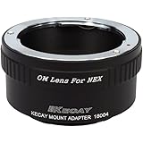 KecayOlympus OM Zuiko Lens to Sony NEX E-Mount Camera, Adapter Ring for Sony NEX-3, NEX-3C, NEX-5, NEX-5C, NEX-5N, NEX-5R, NEX-6, NEX-7, NEX-F3, NEX-VG10, VG20