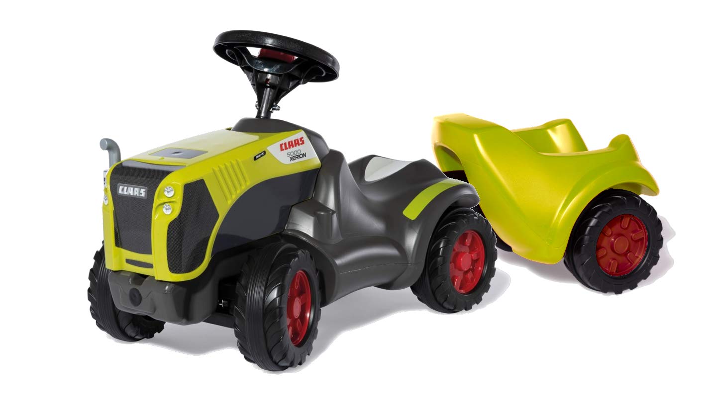 Rolly Toys Claas Xerion 135882 Baby Ride-On with RollyMinitrac Trailer (Ride-On Vehicle with Trailer, for Children from 1.5-4 Years, Storage Compartment Under Bonnet, Whisper Tyres)