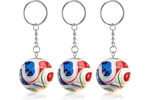 CheeseandU 2026 Soccer Keychain 2026 Soccer Ball Keyrings World Cup Design 2026 Soccer Ball Soccer Team Keychains for Fan Gif