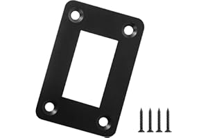 AUXBC 1 Way Rocker Switch Panel Housing Holder, 1 Gang Black Aluminium Rocker Switch Housing Bracket Shell Bracket for Car Truck Marine Boat RV Vehicle