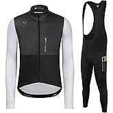 GCRFL Winter Cycling Kit Men's Cycling Jersey Set Long Sleeves Jersey Bike Pants Cycling Clothing Softshell Windbreaker