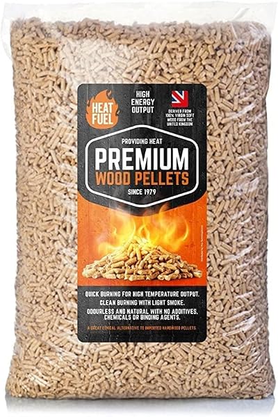 Vivo Technologies 10kg Wood Pellets 6mm Biomass Stove Fuel Chemical Free
