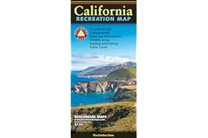 California, The Golden State, Recreation Map, 2022 Edition (Benchmark Recreation Maps)