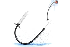 Hollow Urethral Sounds with Injector for Male Penis Plug,9.64 inch Entry Length Multihole Urethra Sounding Rod Stick for Men 