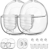 Wearable Breast Pump Parts Compatible with Nuliie S32, Mammanuwa, 2 Sets | Include Duckbill Valve, Silicone Diaphragm, 24mm Flange, Milk Collector Cup