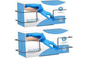 Lyfengdeam Metal Glove Holder Wall Mount (2 Pack) – Glove Box Holder for Laboratory, Healthcare, Hospital, and Restaurant Use