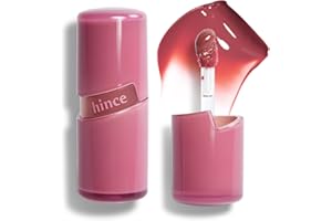HINCE Raw Glow Lip Tint - Stain Glazed, Glossy Dewy Lip Gloss, Non Sticky & Long Wearing for Natural Glass Glow, Hydrating, Moisturizing Liquid Lipstick, Vegan, 0.13 fl.oz. (RAW FIG, 12)