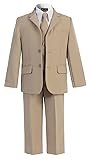 OLIVIA KOO Boys Solid 5-Piece Formal Suit Set With