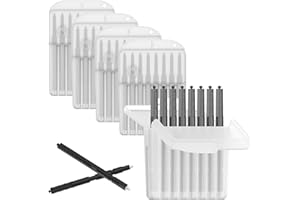 YOHEALLY (40 Pcs) Phonak Ceru Stop Wax Guards Filters for Hearing Aids Resound,Widex and Unitron, Hearing Aid Accessories Cerumen Stop Cleaning Tool Replacement Parts, Ear Supplies Cleaning Kit (5 Packs）
