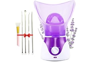 Facial Steamer, Professional Spa Home Face Steamer Sauna Pores Cleanse-BPA Free Warm Mist Moisturizing Humidifier-Leakproof-T