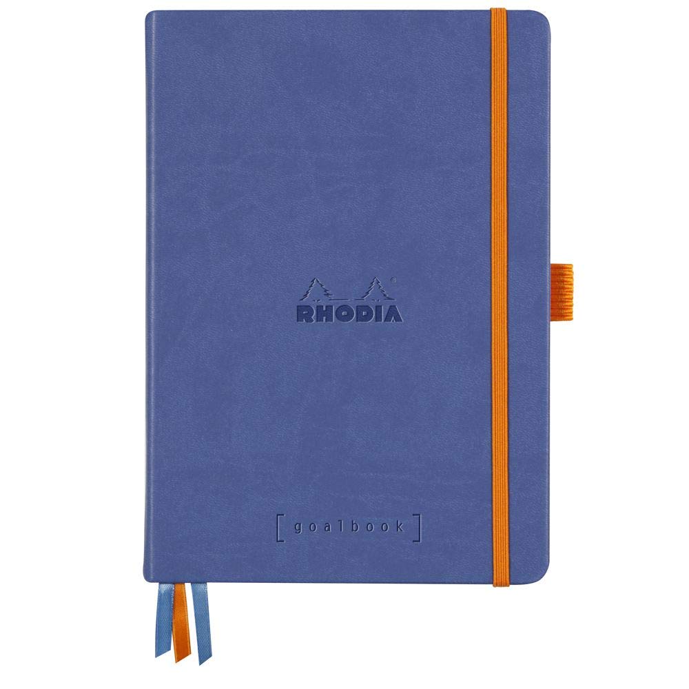 Rhodia Hardcover Goal Book, A5, Dot - Sapphire Blue