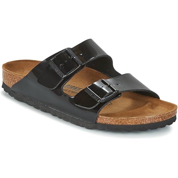 Amazon.com | Birkenstock Arizona Black Womens Open Back Waxy