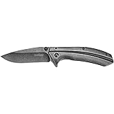 Kershaw Filter Pocket Knife, Black and Gray, 3.25 Inch Drop Point Blade | EDC with Assisted Opening, Single Position Pocketclip, Everyday Carry for Men and Women