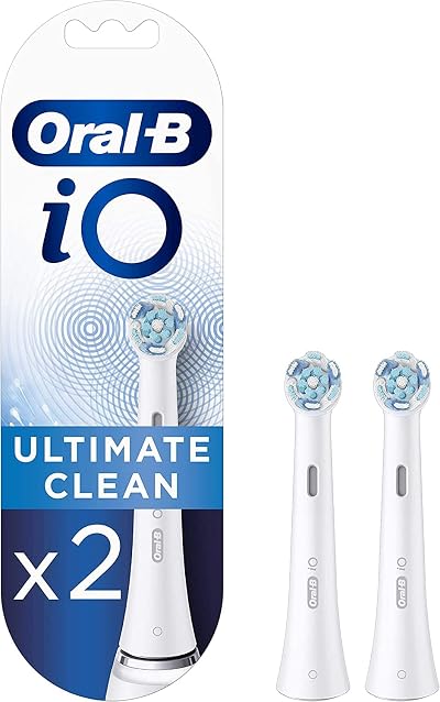 Oral-B iO Ultimate Clean Replacement Toothbrush Heads 2 Pack White