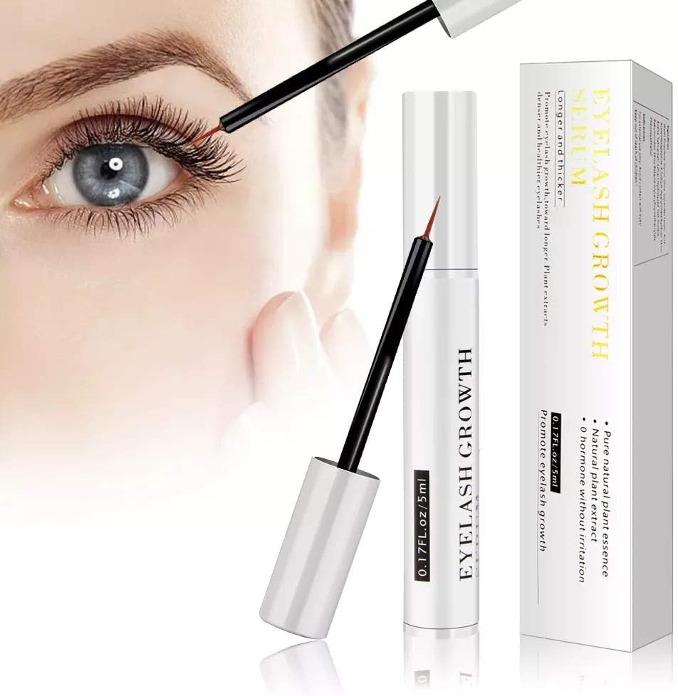 Eyelash Growth Serum Eyebrow Enhancer Serum Professional Eyelash Booster for Naturally Longer, Fuller & Thicker