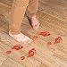 Fun Express - Bloody Footprints Floor Cling for Halloween - Party Decor - General Decor - Floor Clings - Halloween - 2 Pieces