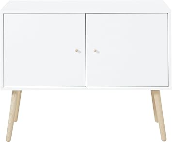 Germania Kommode 2493-84 GW-Senja, in skandinavischem Design, Weiß, 87 x 76 x 40 cm (B x H x T)