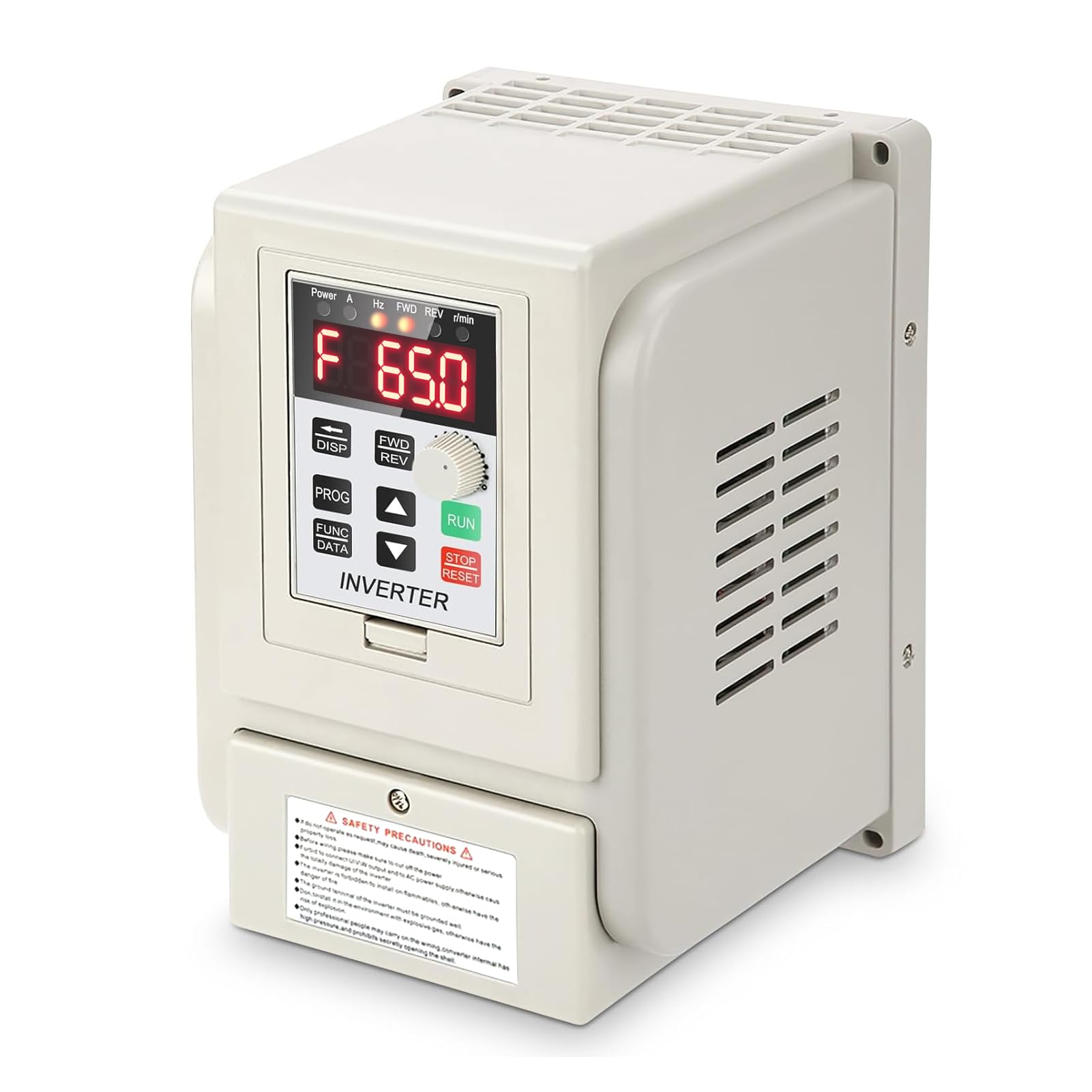 Jadeshay Variable Frequency Drive,2.2KW 220VAC Motor Speed Controller Variable Frequency Converter Single-phase VFD Speed Controller for 3-Phase 2.2kW AC Motor,with Over Heat & Overload Protection