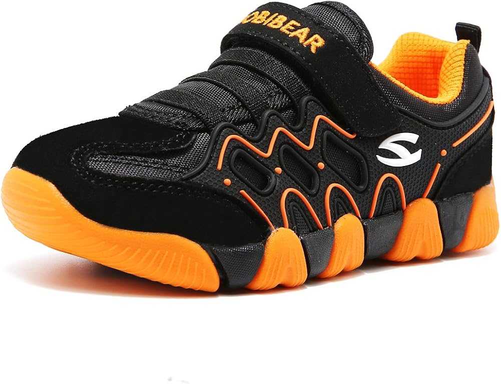  | HOBIBEAR Kids Breathable Knit Sneakers Lightweight Mesh Athletic Running Shoes | Running