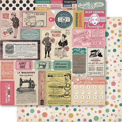 Ruby Rock-It Bolt Double-Sided Cardstock x 12-inch-Collage 10 Sheet per Pack, Other, Multicoloured, 31.19x32.2x0.02 cm