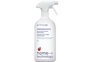 ATTITUDE All-Purpose Cleaner Disinfectant 99.99%, Eliminates Bacteria, Germs and Viruses, Multi-Surface Products, Vegan, Natu