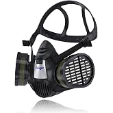 Dr&auml;ger X-plore 3500 Half-Face Respirator Mask + 2x Multi-Gas Cartridge (OV/AG/HF/FM/CD/AM/MA/HS), NIOSH-Certified, Reusable Professional Respiratory Protection Kit