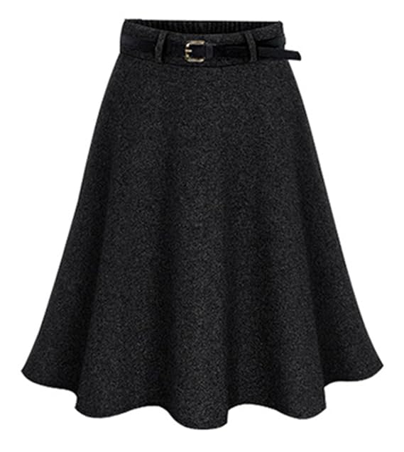 Herbst und Winter Wolle Falten Tasche Hip Rock Schwarz und Grau