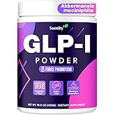 Soenihy GLP-1 Supplement for Women & Men | 15,000mg GLP 1 Supplements with Akkermansia Probiotics | Inulin | Dietary Fiber | Naturally GLP-1 Powder | for Gut & Digestion & Metabolism - No Sugar(450g)