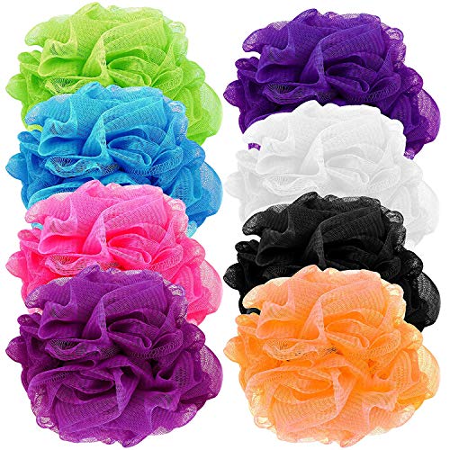 MultiColor Loofah Bath Shower Sponges I (4Pack) Body Scrubbers for