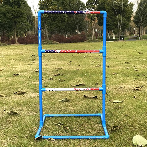 JAPER BEES Patriotic Rope Ladder Golf Toss yard game, Blongo Bolo Ball Lawn Game
