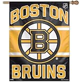 Wincraft NHL Boston Bruins 01526014 Vertical Flag, 27" x 37", Black