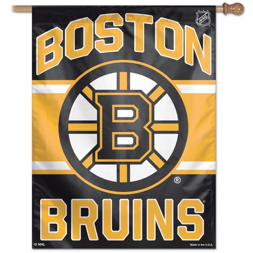 WinCraft NHL Boston Bruins 01526014 Vertical Flag, 27" x 37", Black
