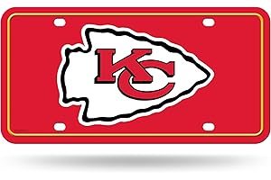 UNIQUELY ORIGINAL STORE Uniquely Original NFL Football Kansas City Chiefs Team Logo Metal Auto Tag 6" x 12" - Great for Truck/Car/SUV
