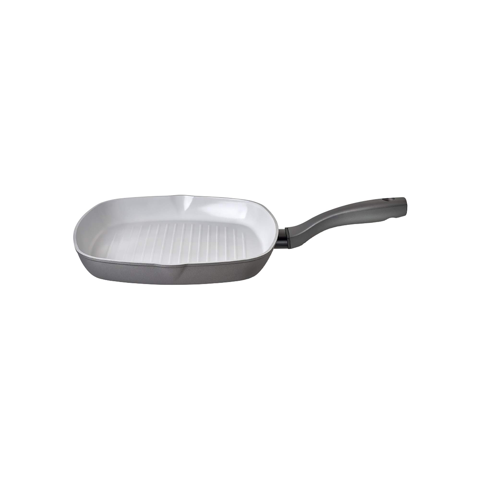 Prestige Earth Pan Ceramic Griddle Pan for Induction Hob 28cm - Non Stick Griddle Pan, Non Toxic Cookware, Dishwasher Safe, Made in Italy, Gray โ image 1