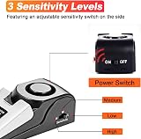 Fuers 2 Pack Door Stop Alarm Portable Wedge Security Stopper 125dB Siren view 3