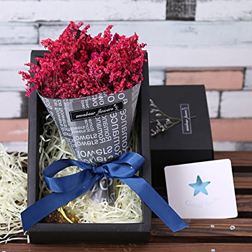 TXHLYD Forget Me Not All Over The Sky, Dry Flowers, Flowers, Gift Boxes, Valentine'S Day Bouquets, Girlfriends, Small Fresh Birthday Gifts,Crystal Grass Gift Box