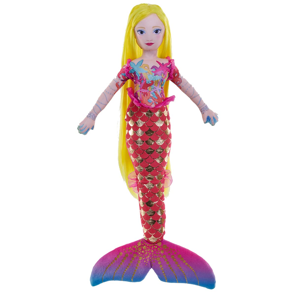 Wild Republic Mysteries of Atlantis, Mermaid Astra, Stuffed Toy, 20 inches, Gift for Kids, Plush Toy, Doll, Fill is Spun Recycled Water Bottles